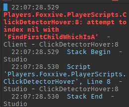 Boolean for clickdetector hover - DevForum | Roblox