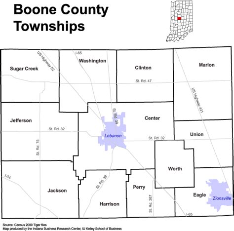 1896/1930 Boone Twp Map