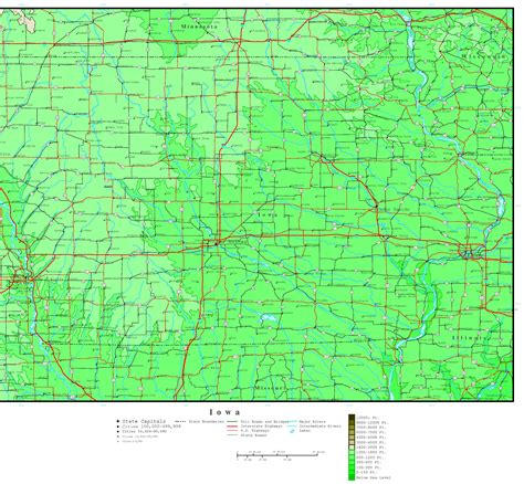 MyTopo Boone West, Iowa USGS Quad Topo Map