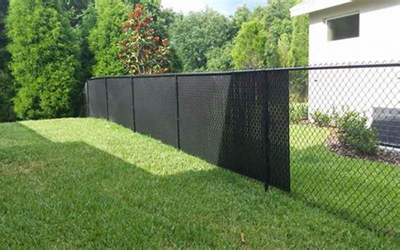 Boost Your Privacy With Chain Link Fence Privacy Vinyl