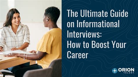 Boost Your Career With An Informational Interview