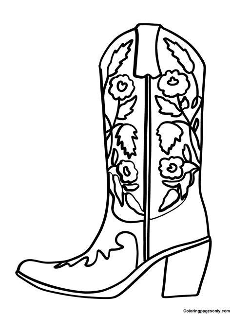 Boot Coloring Page