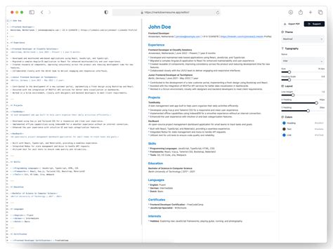 Bootscamp Fullstack-Web Develope Markdown Resume Template Github
