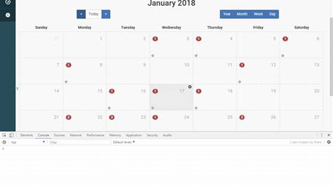 Bootstrap Angular Calendar
