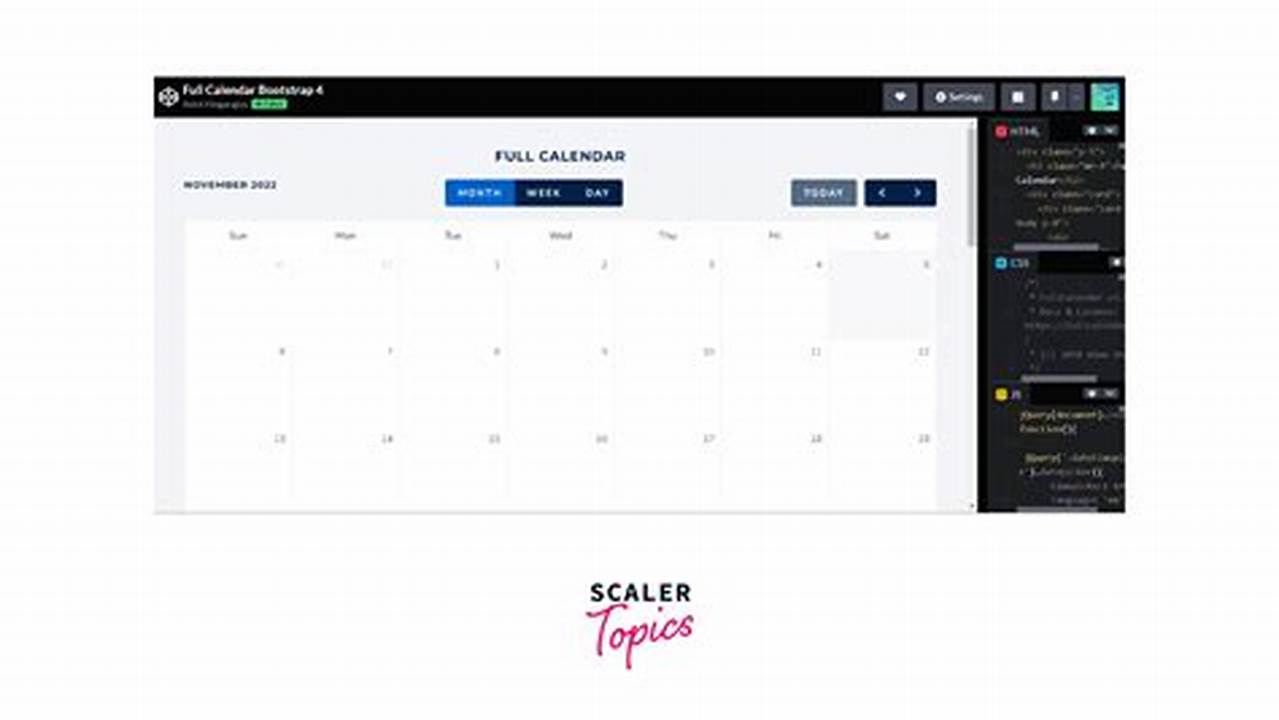 Bootstrap Calendar Theme