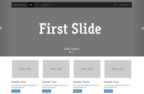 Bootstrap Full Width Template
