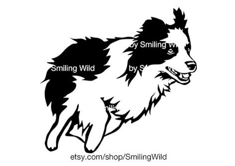Border Collie Running Clipart: The Perfect Addition To Your Dog-Themed
Designs