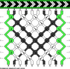 Bordered Chevron Bracelet Pattern