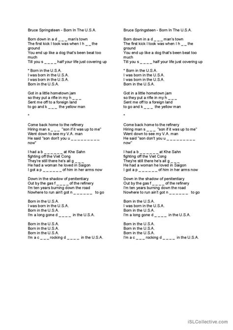 Born In The U.S.A. Traduction