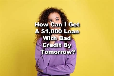 Borrow 1000 Dollars With Bad Credit