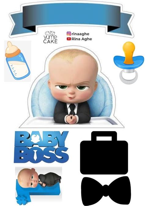 Boss Baby Cake Topper Printable