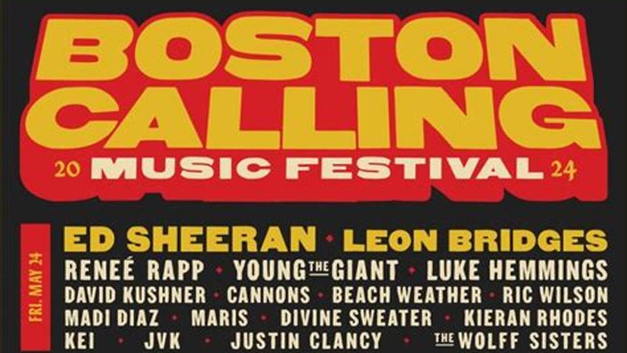 Boston Calling Presale Code 2024