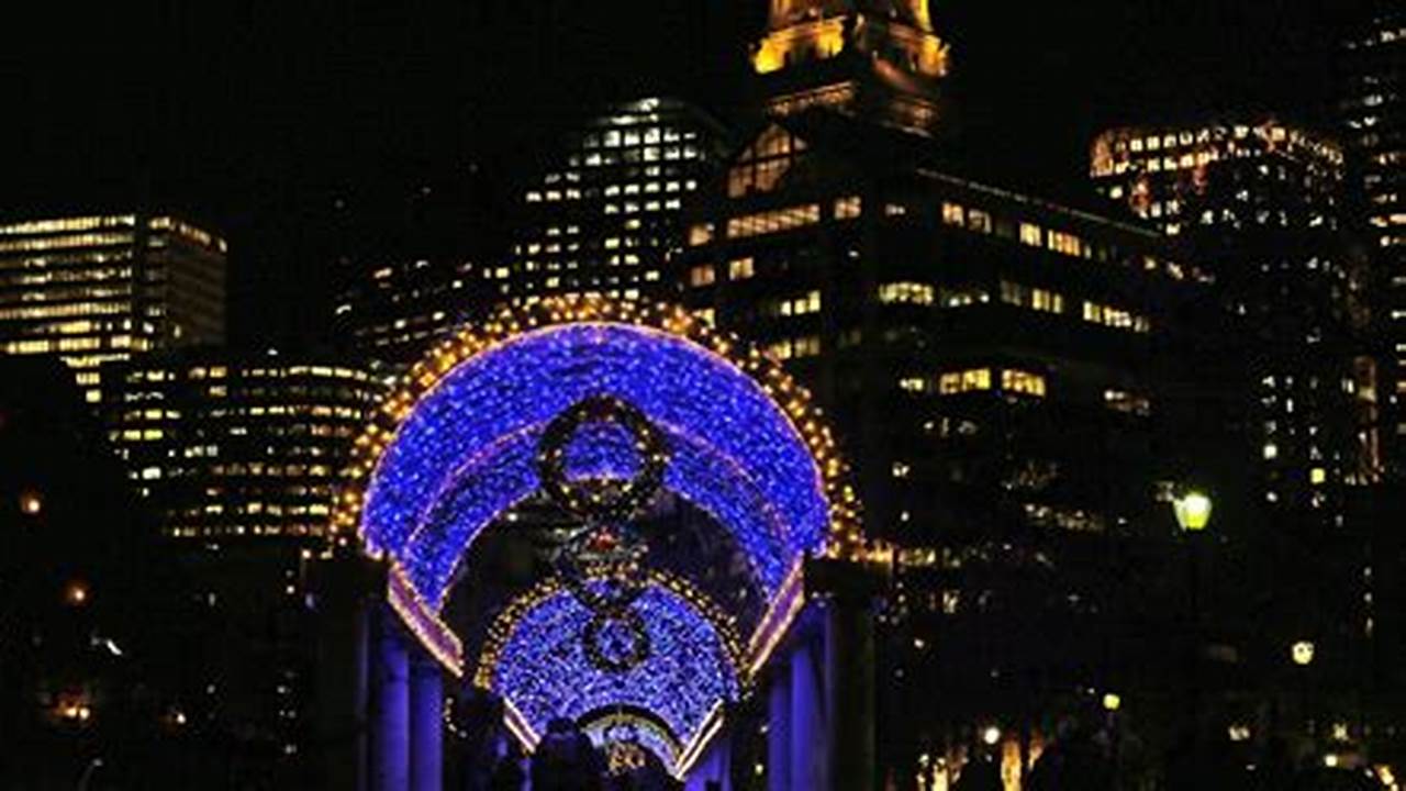 Boston Common Tree Lighting 2024