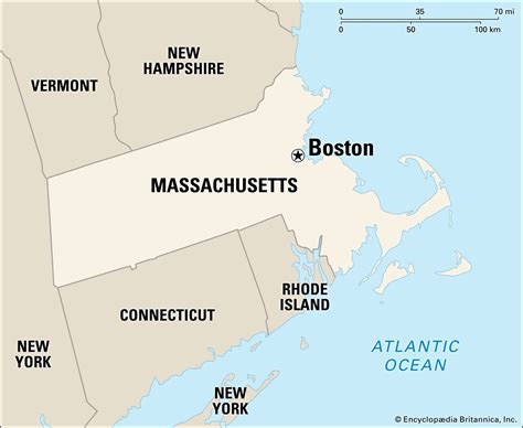 Boston Massachusetts Us Map