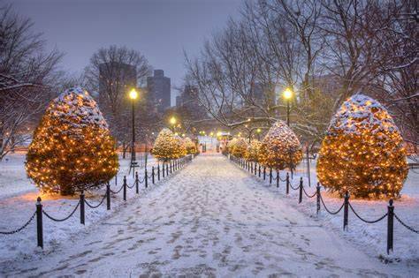 Boston Christmas scene