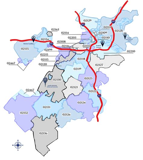 Boston Area Zip Code Map Map Of World