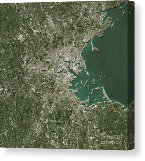 Boston topographic map, MA, NH, RI, CT USGS Topo 1250,000 scale