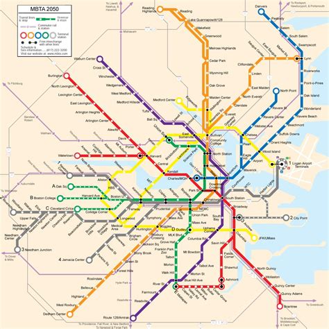 Boston's MBTA transit map update showing current service after nearly