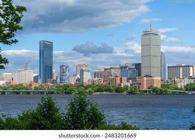 Boston skyline in June