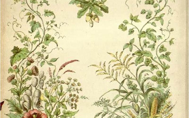 Botanical Illustrations And English Gardens