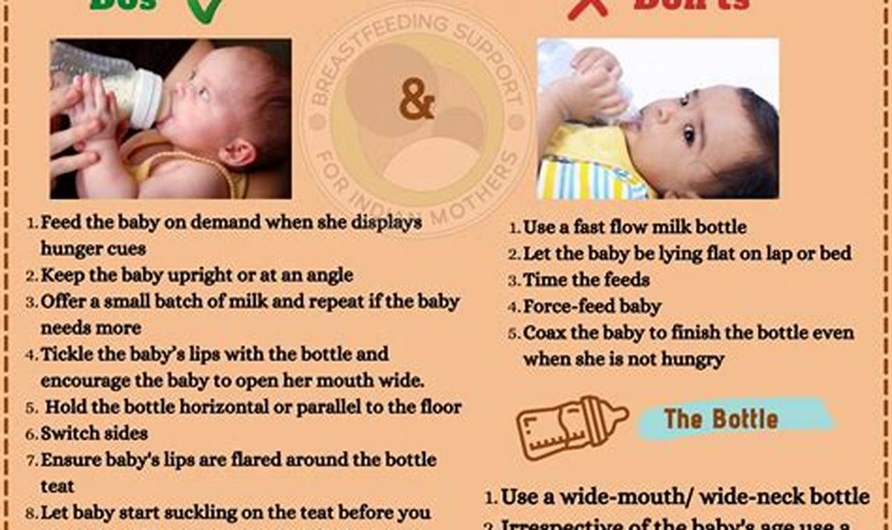 Bottle-feeding techniques for newborns
