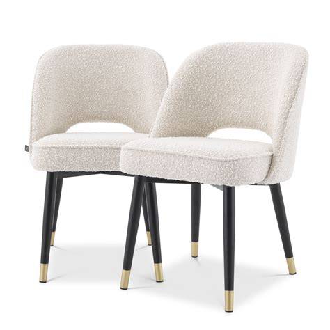 Boucle Fabric Dining Chair