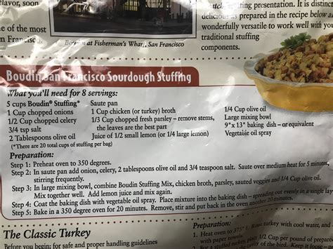 Boudin Stuffing Recipe