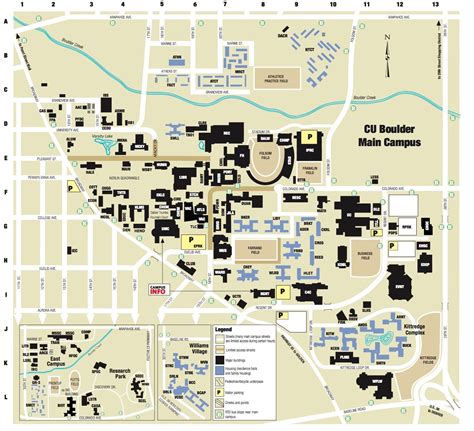 Campus Map Web Express University of Colorado Boulder