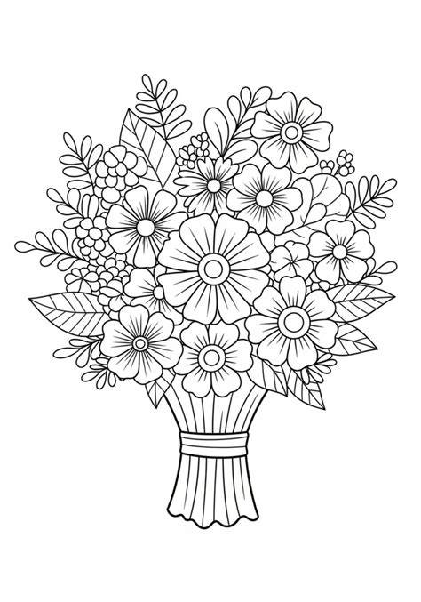 Bouquet Coloring Page