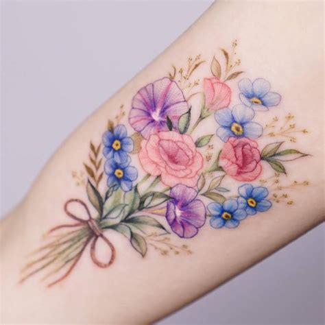 Bouquet Flower Tattoo