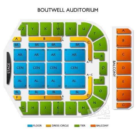 Boutwell Auditorium Seating Chart