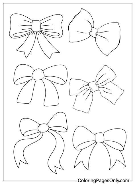 Bow Coloring Page