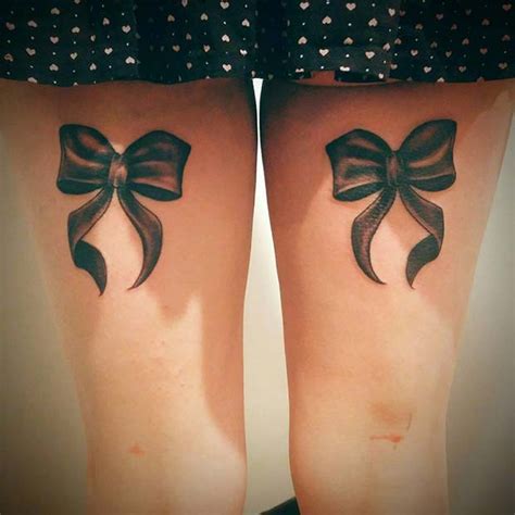6 Best Bow Tie Tattoo on Back of Legs