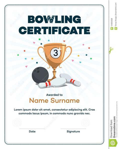 Pin On Certificate Template inside Fantastic Bowling Certificate