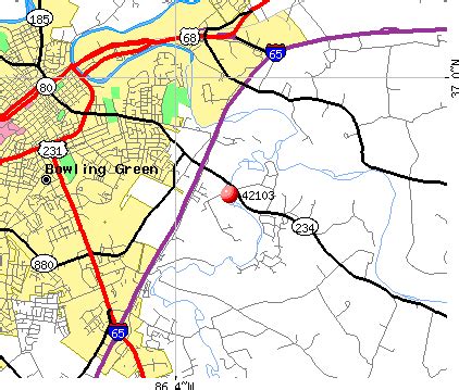 Bowling Green Zip Code Map
