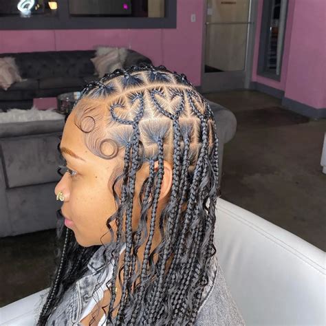 Heartfelt Box Braids: A Loving Hairstyle for Beautiful Souls