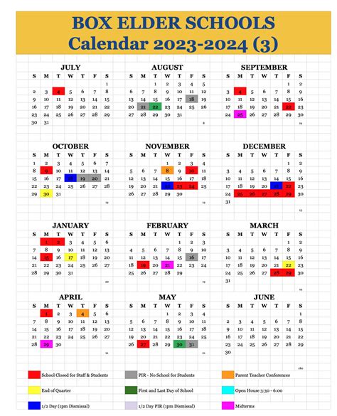 Box Elder School District Calendar 20222023 & Holidays