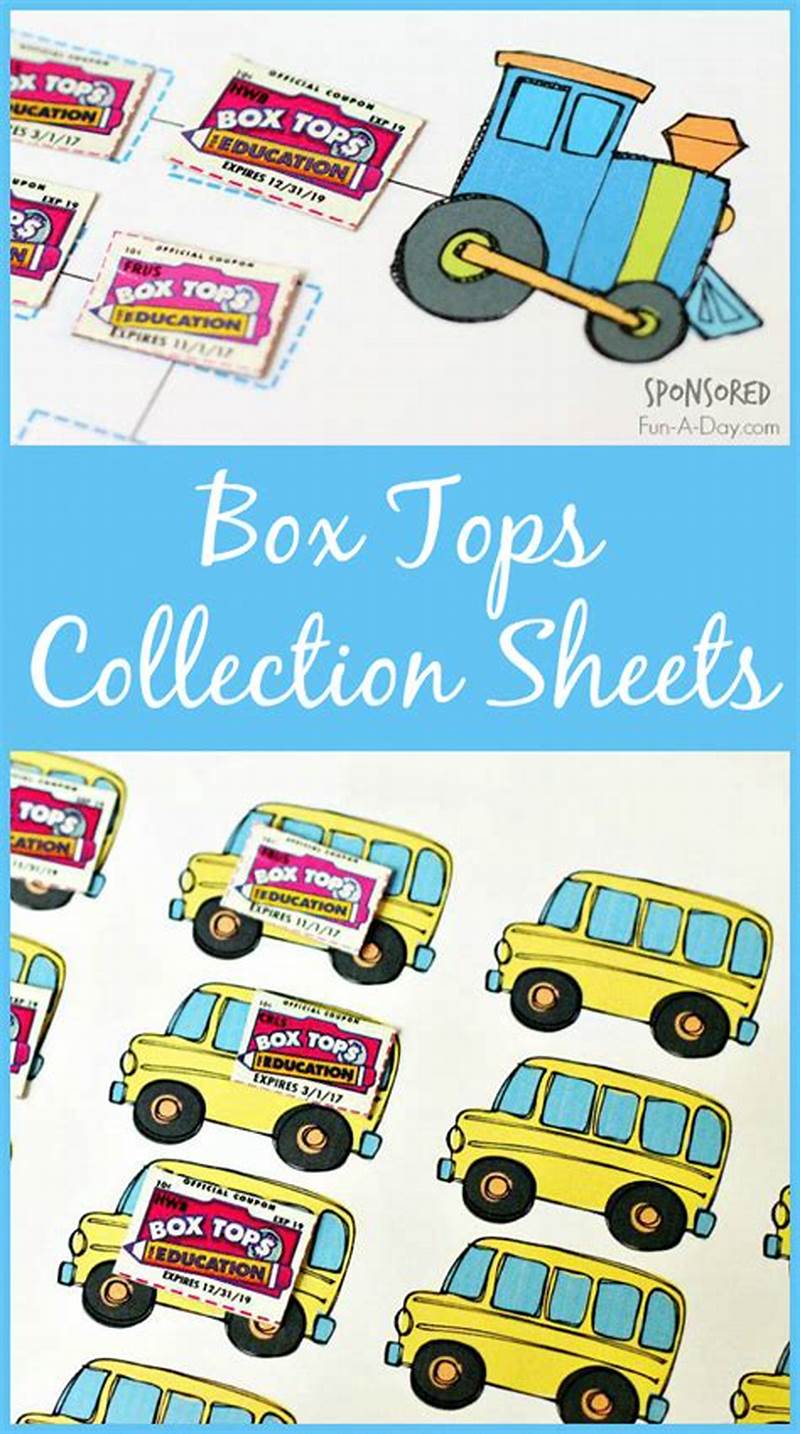 Box Tops Collection Sheets Printable