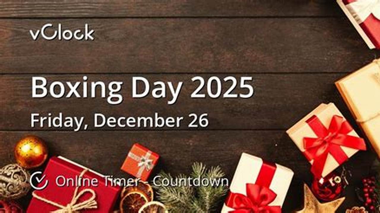 Boxing Day 2025 Date And Time
