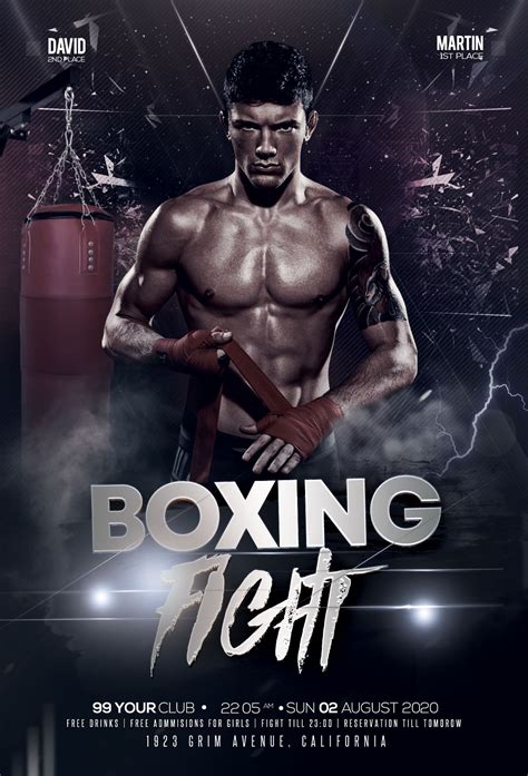 Boxing Poster Template Free