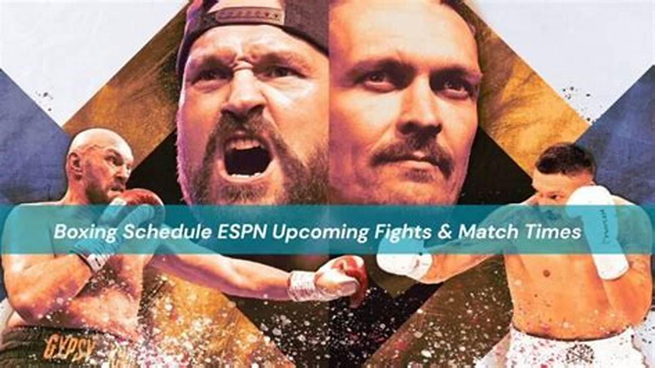 Boxing Schedule 2025 Espn Boxing