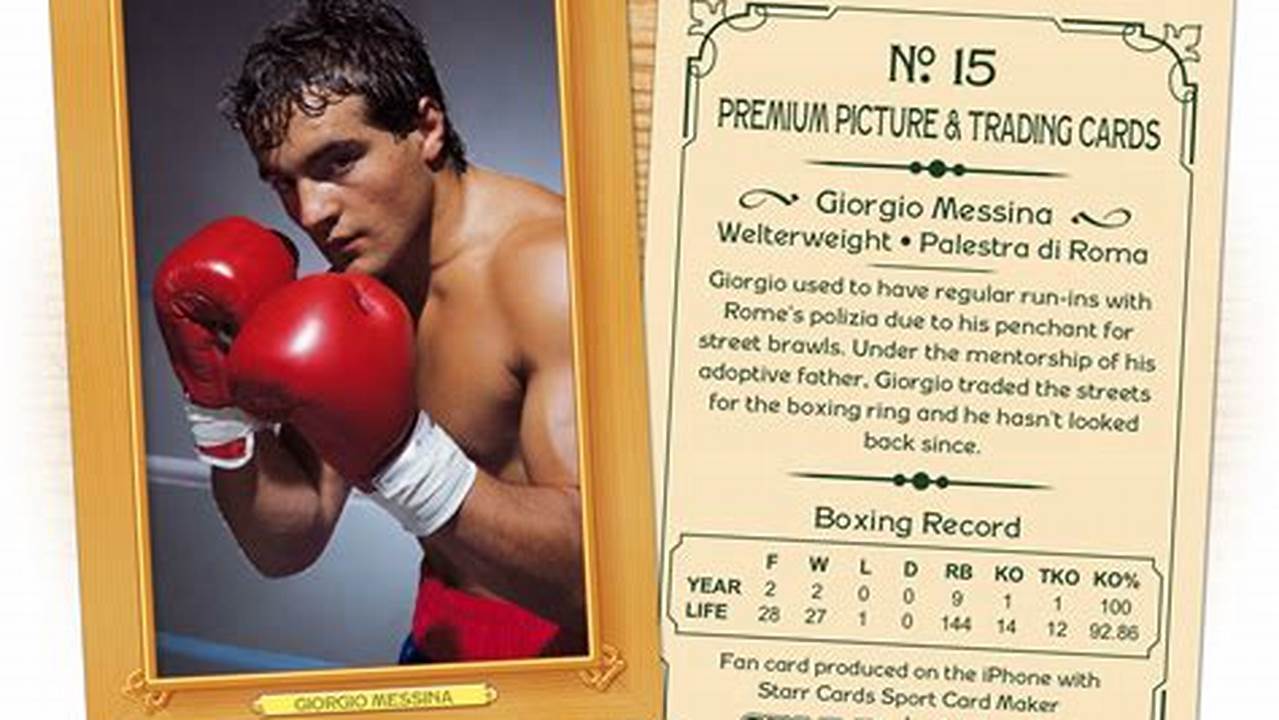 Boxing Trading Cards 2024