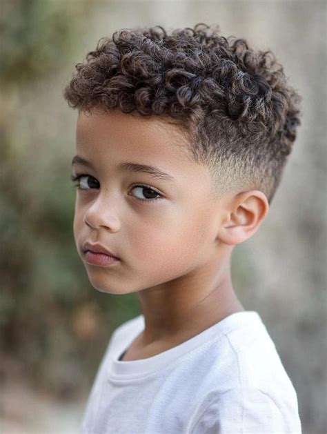 Boy Curly Hair Photo