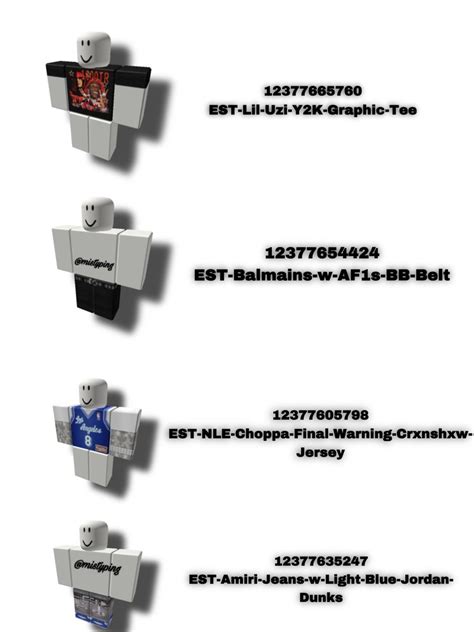 Boy Roblox codes