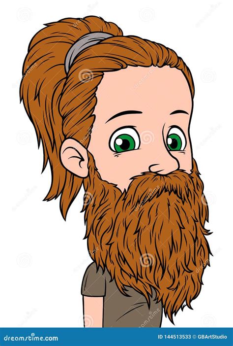 Boy With Beard Cartoon