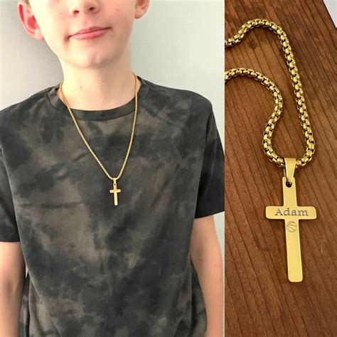 Boy With Cross Necklace