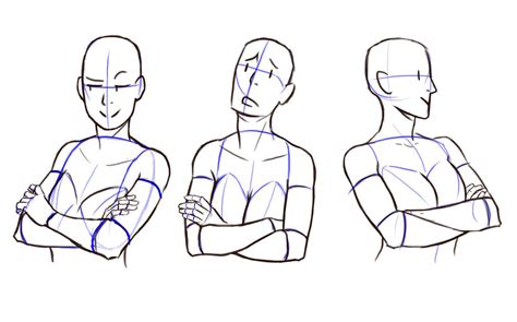 Boy With Crossed Arms Drawing