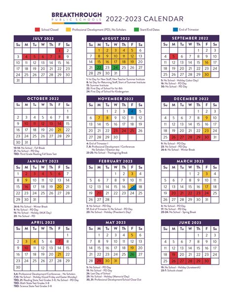 Bps Academic Calendar