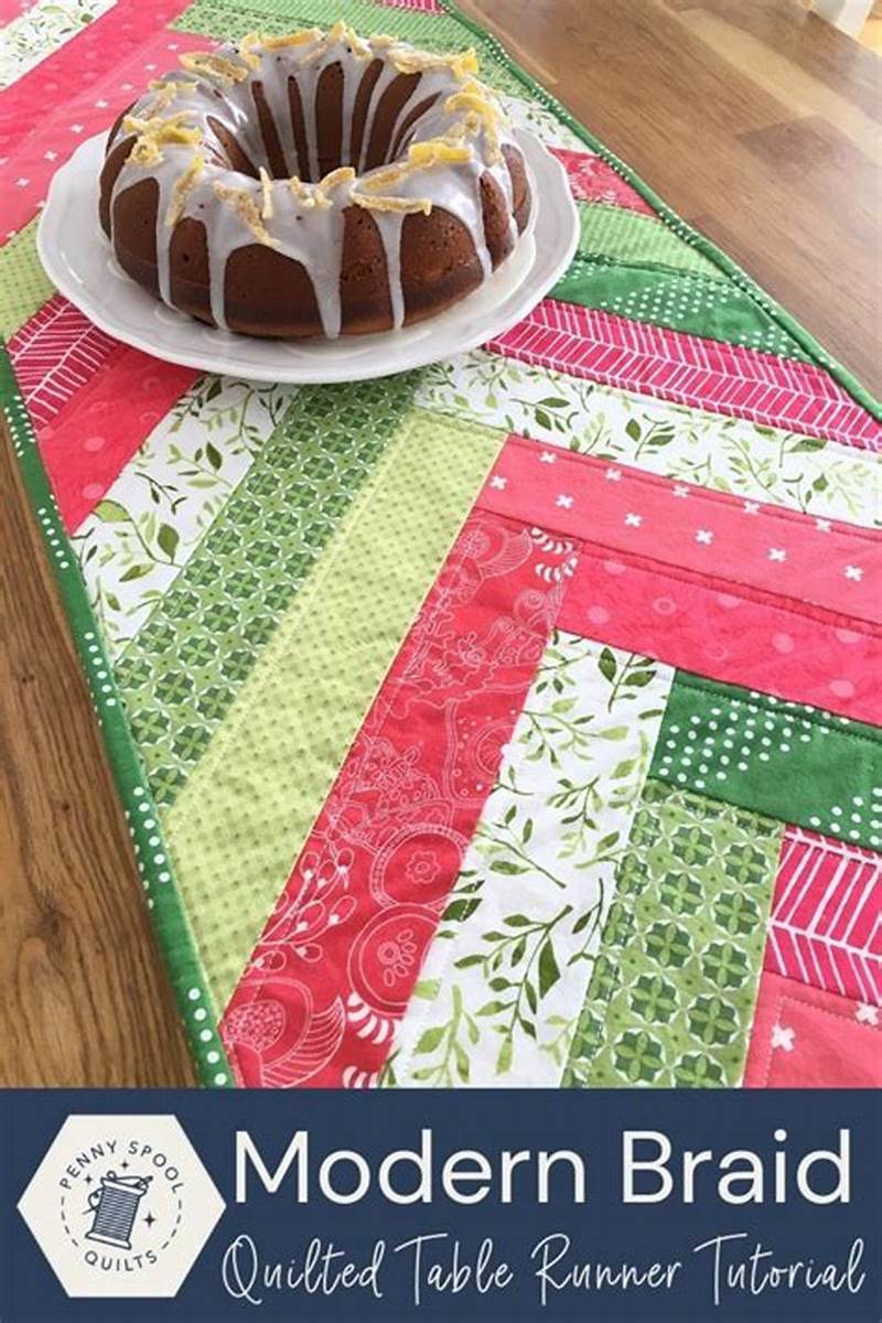 Braid Quilt Pattern Table Runner