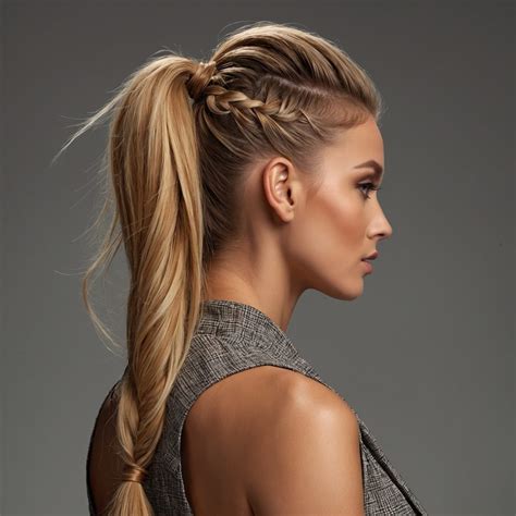 Braided Base High Ponytail